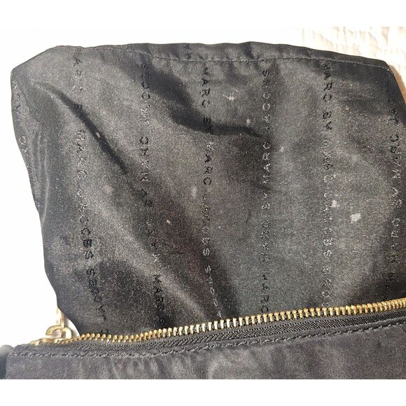Marc by Marc Jacobs black nylon crossbody purse dual front pockets, Q style, Y2K - Picture 3 of 15